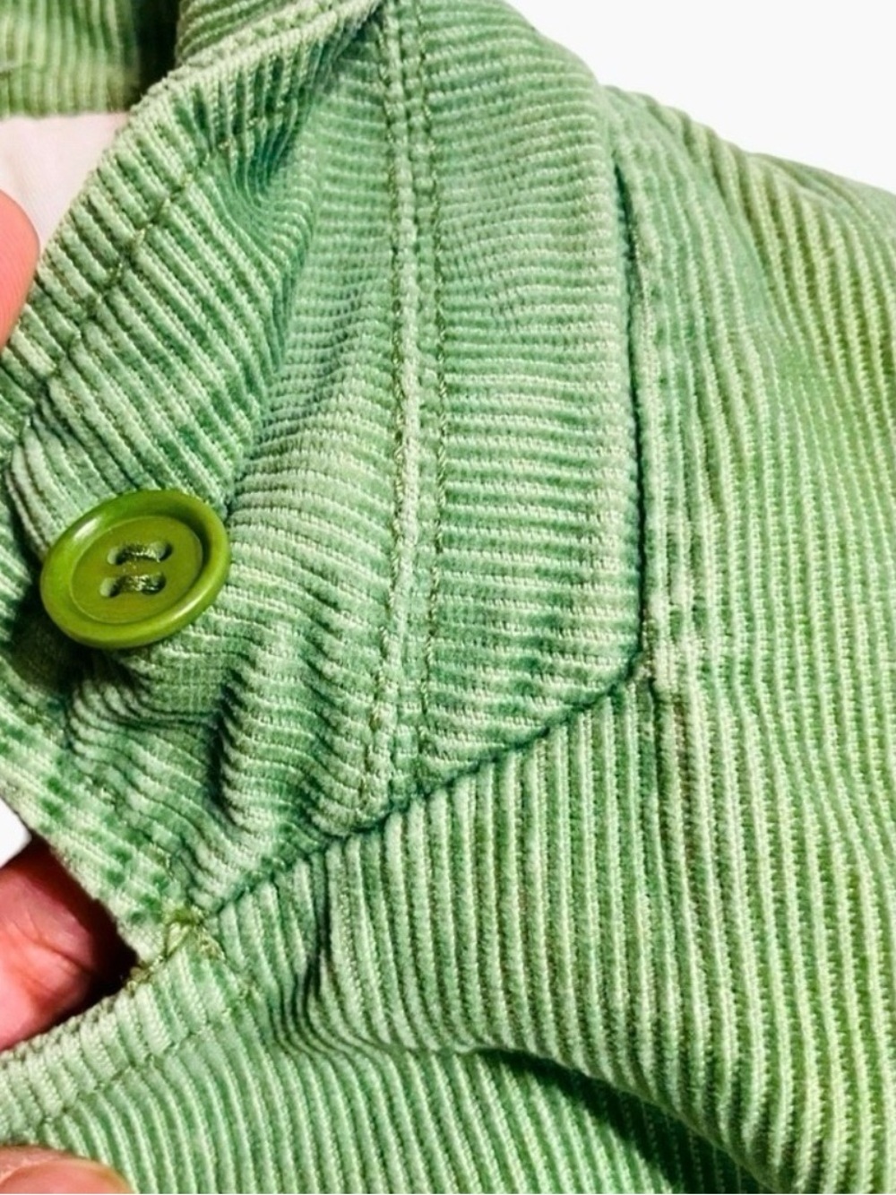 VTG J.Crew Green Choudhry Cotton Blazer Jacket Women’s Size PS Made in Macau - Picture 7 of 14